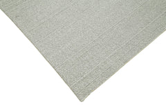 Vintage Flatweave Bej Eskitme Pamuk Yün El Dokuma Halısı 203x345 Agacan