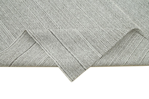 Vintage Flatweave Bej Eskitme Pamuk Yün El Dokuma Halısı 205x305 Agacan