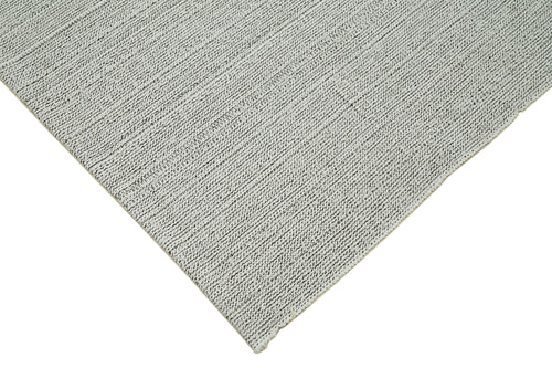 Vintage Flatweave Bej Eskitme Pamuk Yün El Dokuma Halısı 204x298 Agacan
