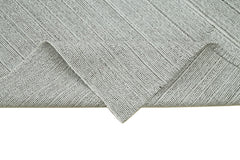 Vintage Flatweave Bej Eskitme Pamuk Yün El Dokuma Halısı 204x298 Agacan