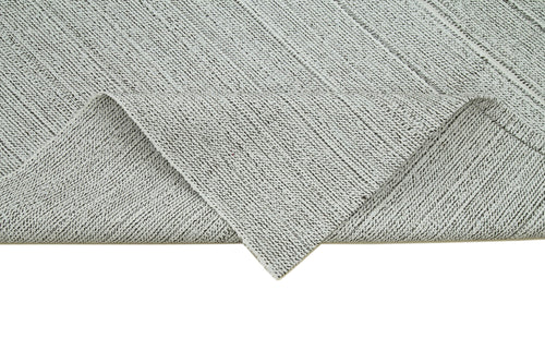 Vintage Flatweave Bej Eskitme Pamuk Yün El Dokuma Halısı 204x298 Agacan