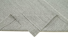 Vintage Flatweave Bej Eskitme Pamuk Yün El Dokuma Halısı 204x306 Agacan