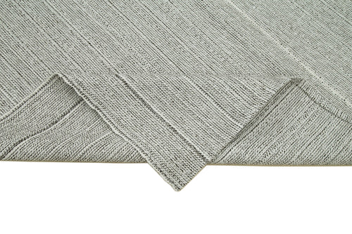 Vintage Flatweave Bej Eskitme Pamuk Yün El Dokuma Halısı 204x306 Agacan