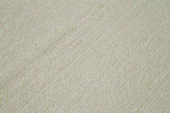 Vintage Flatweave Bej Eskitme Pamuk Yün El Dokuma Halısı 212x333 Agacan
