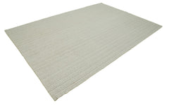 Vintage Flatweave Bej Eskitme Pamuk Yün El Dokuma Halısı 210x305 Agacan