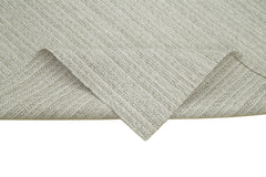 Vintage Flatweave Bej Eskitme Pamuk Yün El Dokuma Halısı 210x305 Agacan
