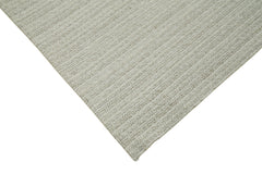 Vintage Flatweave Bej Eskitme Pamuk Yün El Dokuma Halısı 211x320 Agacan