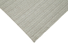 Vintage Flatweave Bej Eskitme Pamuk Yün El Dokuma Halısı 211x328 Agacan