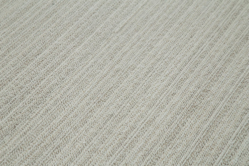 Vintage Flatweave Bej Eskitme Pamuk Yün El Dokuma Halısı 211x328 Agacan