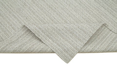 Vintage Flatweave Bej Eskitme Pamuk Yün El Dokuma Halısı 211x328 Agacan