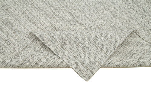 Vintage Flatweave Bej Eskitme Pamuk Yün El Dokuma Halısı 211x328 Agacan