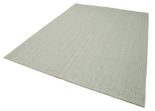 Vintage Flatweave Bej Eskitme Pamuk Yün El Dokuma Halısı 204x285 Agacan