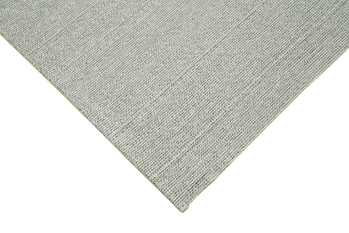 Vintage Flatweave Bej Eskitme Pamuk Yün El Dokuma Halısı 204x285 Agacan