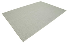 Vintage Flatweave Bej Eskitme Pamuk Yün El Dokuma Halısı 204x291 Agacan