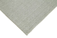 Vintage Flatweave Bej Eskitme Pamuk Yün El Dokuma Halısı 204x291 Agacan