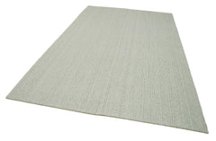Vintage Flatweave Bej Eskitme Pamuk Yün El Dokuma Halısı 205x320 Agacan