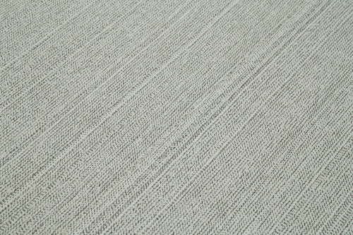 Vintage Flatweave Bej Eskitme Pamuk Yün El Dokuma Halısı 205x320 Agacan