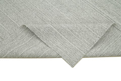 Vintage Flatweave Bej Eskitme Pamuk Yün El Dokuma Halısı 205x320 Agacan