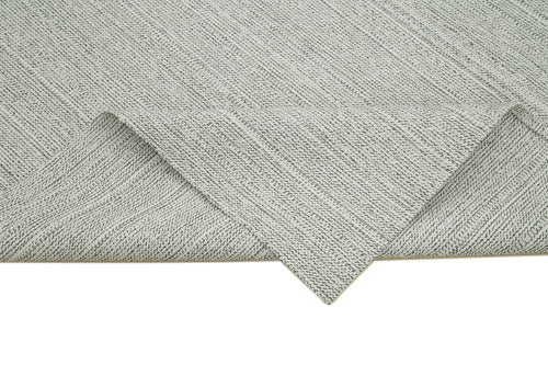 Vintage Flatweave Bej Eskitme Pamuk Yün El Dokuma Halısı 205x320 Agacan