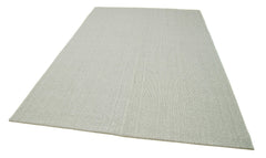 Vintage Flatweave Bej Eskitme Pamuk Yün El Dokuma Halısı 204x304 Agacan