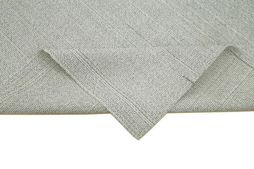 Vintage Flatweave Bej Eskitme Pamuk Yün El Dokuma Halısı 206x334 Agacan