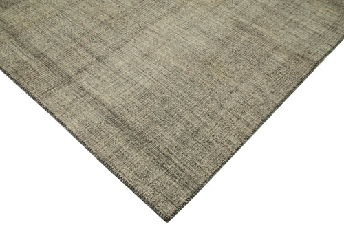 Striped Kilim Kahverengi Çizgili Keçi Tüyü El Dokuma Halısı 205x275 Agacan