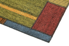 Kırk Yama Gri Patchwork Pamuk Yün El Dokuma Halısı 83x221 Agacan