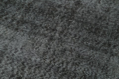 Overdyed Vintage Siyah Eskitme Pamuk Yün El Dokuma Halısı 92x328 Agacan