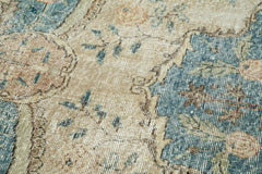 Overdyed Vintage Bej Eskitme Pamuk Yün El Dokuma Halısı 86x312 Agacan