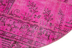 Kırk Yama Pembe Patchwork Pamuk Yün El Dokuma Halısı 200x200 Agacan