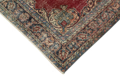 Overdyed Vintage Kırmızı Eskitme Pamuk Yün El Dokuma Halısı 111x202 Agacan