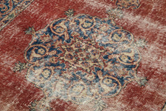 Overdyed Vintage Kırmızı Eskitme Pamuk Yün El Dokuma Halısı 115x202 Agacan