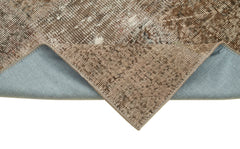 Kırk Yama Kahverengi Patchwork Pamuk Yün El Dokuma Halısı 86x301 Agacan