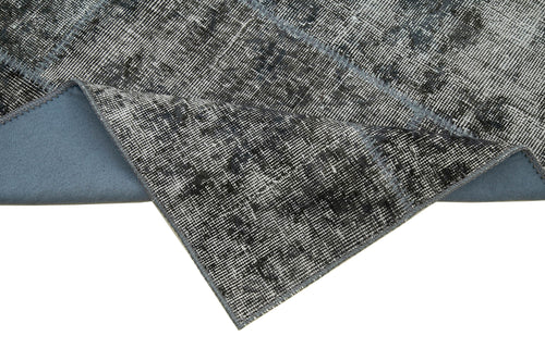 Kırk Yama Gri Patchwork Pamuk Yün El Dokuma Halısı 85x306 Agacan