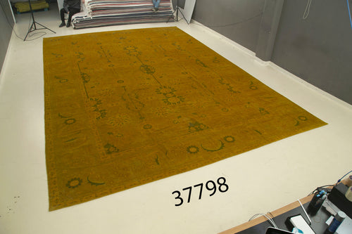 Tebriz Sarı Klasik Pamuk Yün El Dokuma Halısı 427x632 Agacan