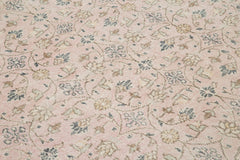 Kayseri Vintage Bej Eskitme Pamuk Yün El Dokuma Halısı 205x306 Agacan