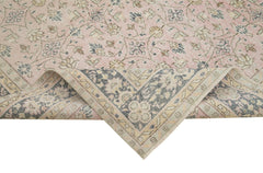 Kayseri Vintage Bej Eskitme Pamuk Yün El Dokuma Halısı 205x306 Agacan