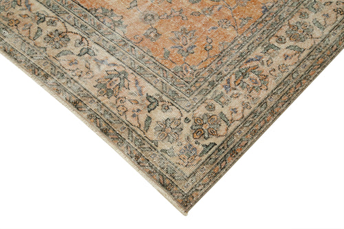 Kayseri Vintage Bej Eskitme Pamuk Yün El Dokuma Halısı 221x333 Agacan