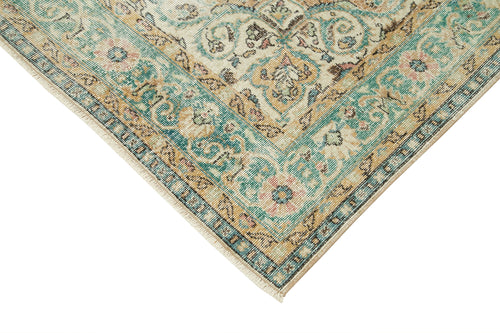 Kayseri Vintage Bej Eskitme Pamuk Yün El Dokuma Halısı 206x317 Agacan