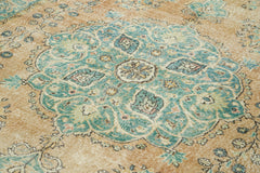 Kayseri Vintage Bej Eskitme Pamuk Yün El Dokuma Halısı 206x317 Agacan