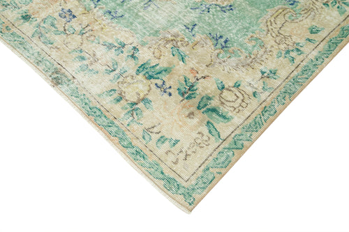 Kayseri Vintage Bej Eskitme Pamuk Yün El Dokuma Halısı 203x311 Agacan