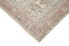 Kayseri Vintage Bej Eskitme Pamuk Yün El Dokuma Halısı 190x288 Agacan