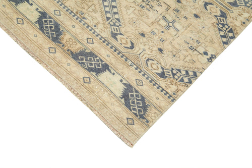 Kayseri Vintage Bej Eskitme Pamuk Yün El Dokuma Halısı 86x290 Agacan