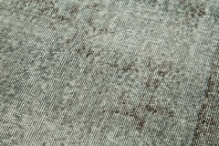 Overdyed Vintage Mavi Eskitme Pamuk Yün El Dokuma Halısı 80x322 Agacan