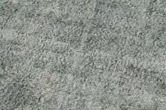 Overdyed Vintage Mavi Eskitme Pamuk Yün El Dokuma Halısı 91x312 Agacan