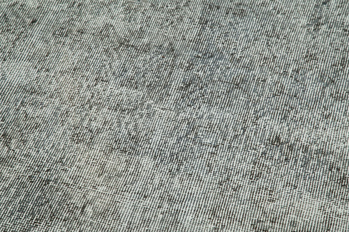 Overdyed Vintage Mavi Eskitme Pamuk Yün El Dokuma Halısı 91x312 Agacan