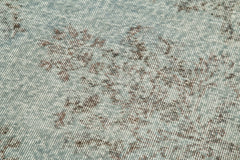 Overdyed Vintage Mavi Eskitme Pamuk Yün El Dokuma Halısı 86x311 Agacan