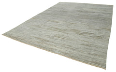 Scrap Gri Geometrik Pamuk Yün El Dokuma Halısı 300x407 Agacan