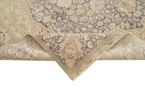 Kayseri Vintage Bej Eskitme Pamuk Yün El Dokuma Halısı 224x314 Agacan