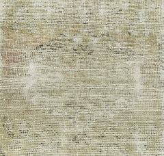 Overdyed Vintage Bej Eskitme Pamuk Yün El Dokuma Halısı 42x80 Agacan